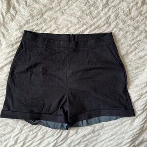 Vixen by Micheline Pitt Black Jean Shorts